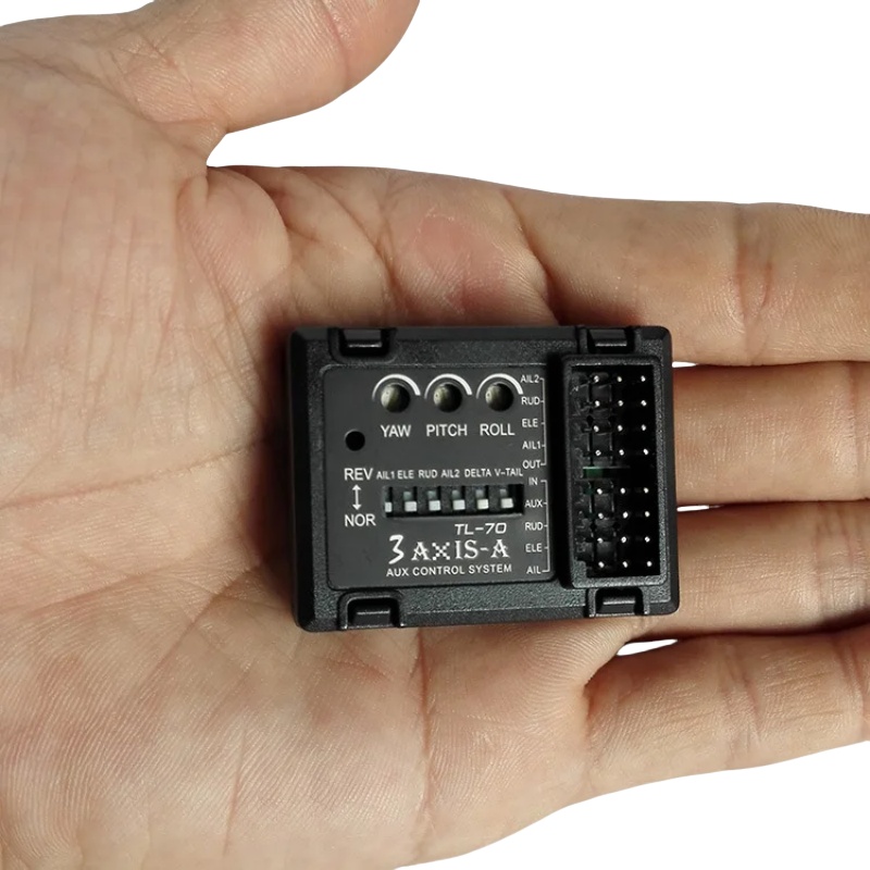 Fpv Drone Receiver - ตัวควบคุมการบินไจโร 3 แกน TL70 ตัวปรับสมดุลอัตโนมัติสำหรับเครื่องบินบังคับวิทยุแบบปีกตรึง ปีกเดลต้า