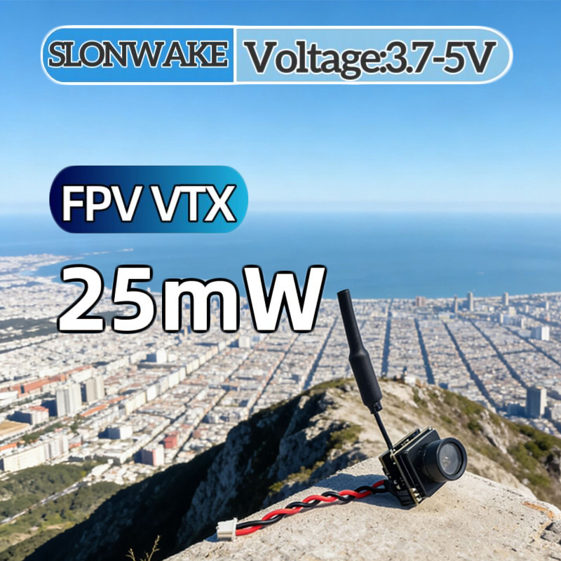Fpv Drone Vtx - SLONWAKE FPV 25mW เครื่องส่งสัญญาณ VTX แบบจำลองกำลังไฟ