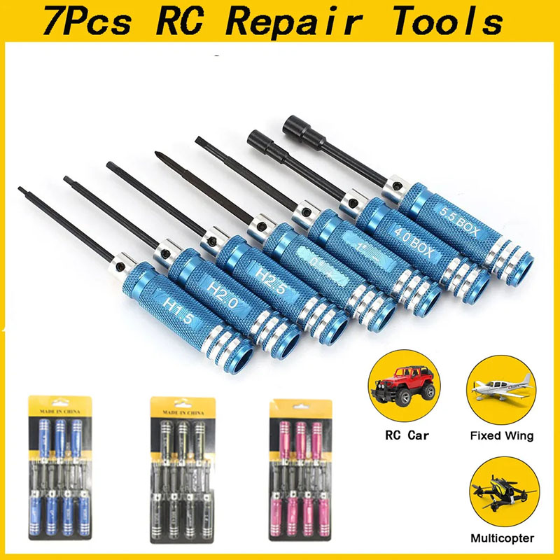 ชุดไขควงหกเหลี่ยม RC 7 ชิ้น ขน - Fpv Drone Tool Kit บทวิจารณ์และราคา