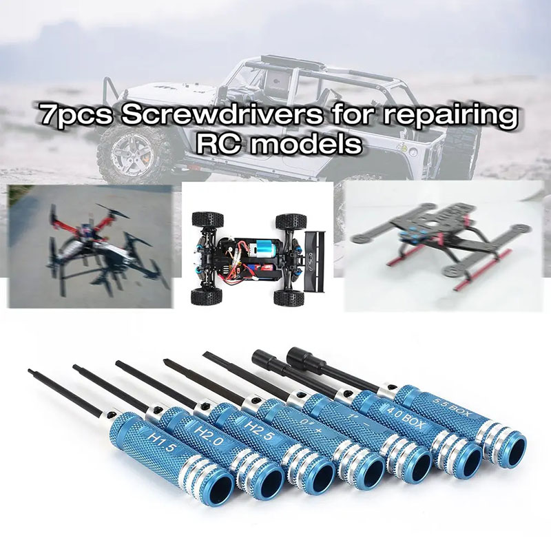 ชุดไขควงหกเหลี่ยม RC 7 ชิ้น ขน - Fpv Drone Tool Kit บทวิจารณ์และราคา
