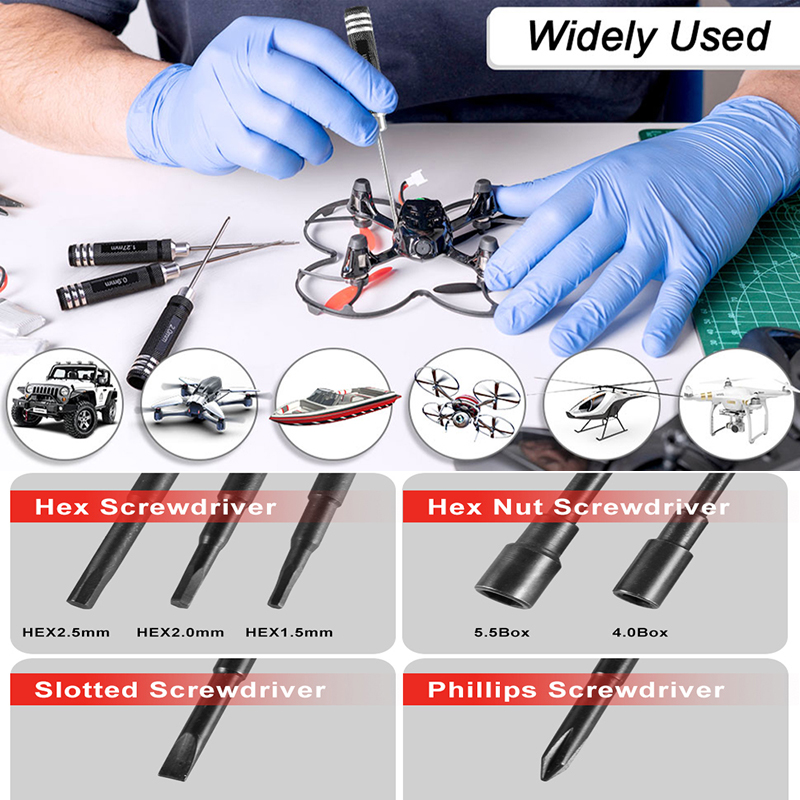 ชุดไขควงหกเหลี่ยม RC 7 ชิ้น ขน - Fpv Drone Tool Kit บทวิจารณ์และราคา
