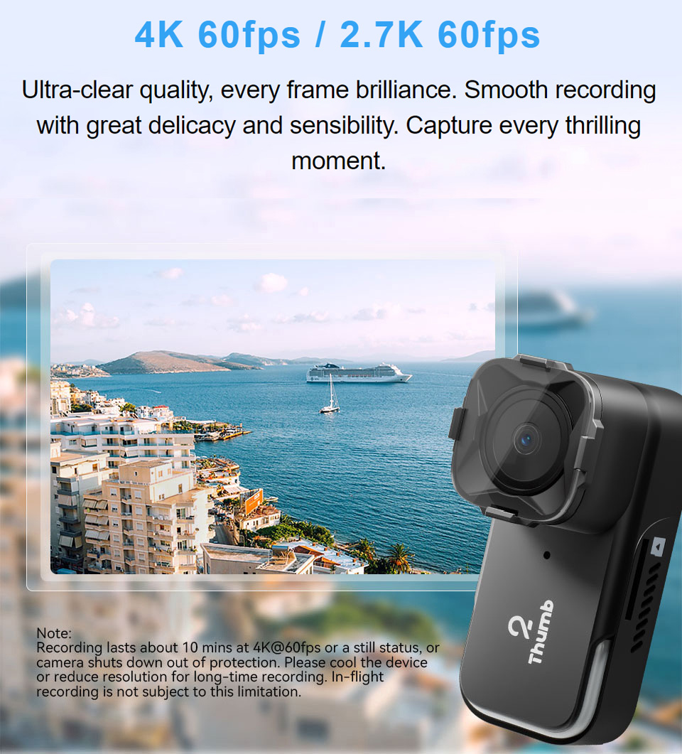 ใหม่รุ่น RunCam Thumb 2 4K 2.7 - Fpv Drone Camera บทวิจารณ์และราคา