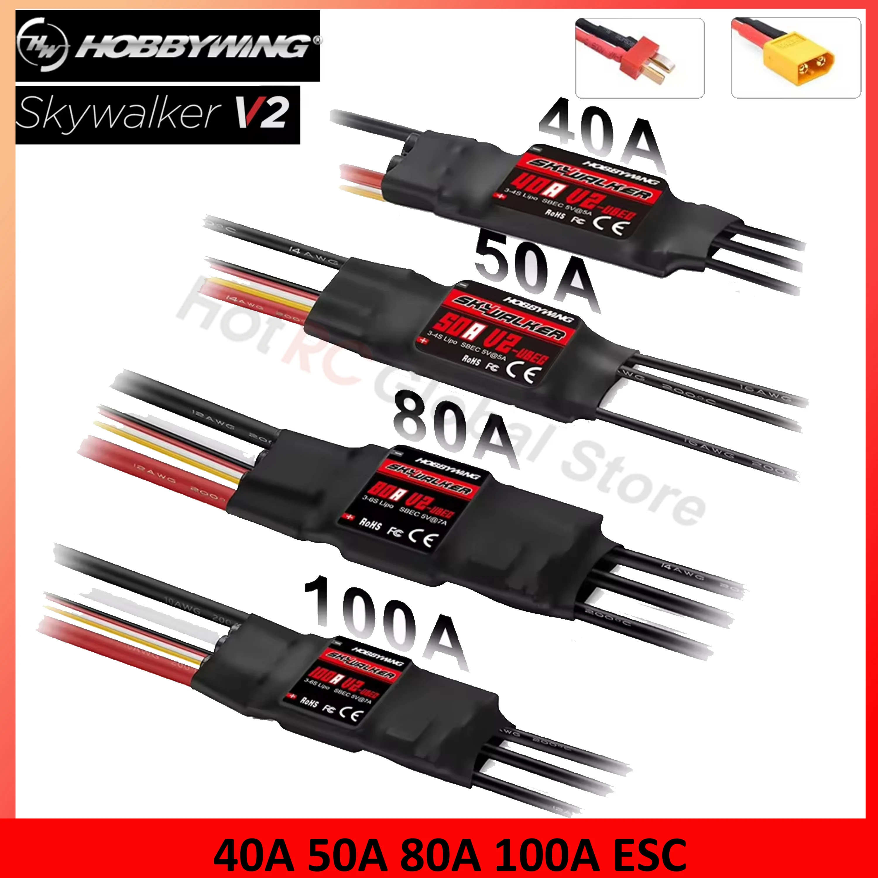 Hobbywing Skywalker ชุด V2 80A - Fpv Drone Esc บทวิจารณ์และราคา