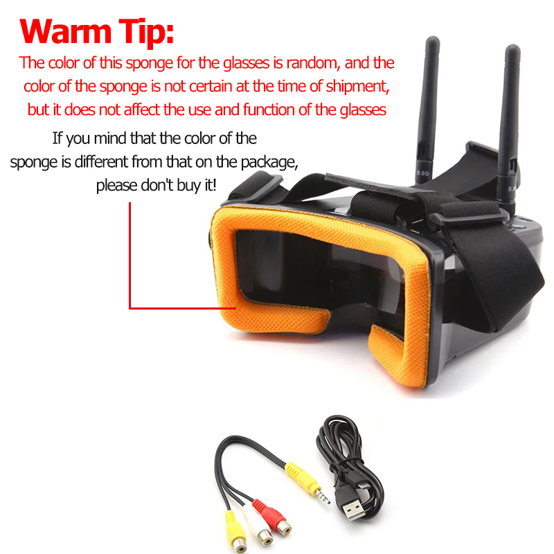 แว่นตา VR009 FPV สำหรับถ่ายวิด - Fpv Drone Goggles บทวิจารณ์และราคา